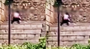 Bursa'da Tophane Surları'ndaki o görüntüye gözaltı!