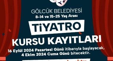 Gölcük'te tiyatro kursu kayıtları başladı