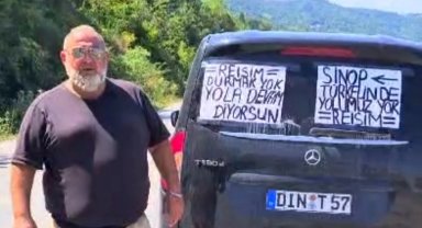 Gurbetçiden "Cumhurbaşkanı Erdoğan sesimi duy" eylemi