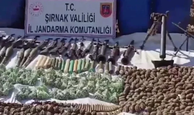 İçişleri'nden Şırnak Cudi'de 'GÜRZ-12'... BTÖ'ye ait mühimmat deposu imha edildi