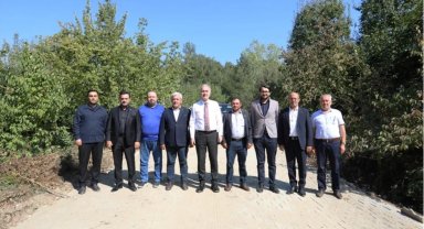 İnegöl Süle Mahallesi'nde parke taş ve arazi yolu çalışması tamamlandı