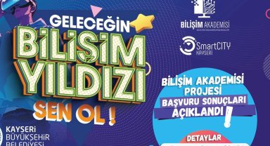 Kayseri Büyükşehir'in Bilişim Akademisi'nde başvuru sonuçları açıklandı