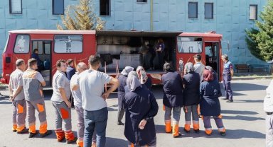 Kayseri Melikgazi'de personele yangın eğitimi