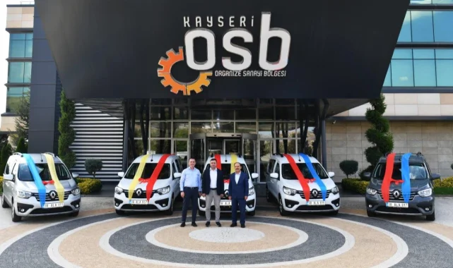 Kayseri OSB araç filosuna 5 yeni hizmet aracı eklendi
