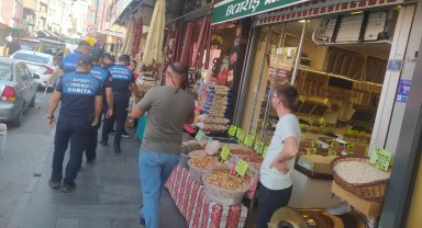 Kayseri zabıtalarından yol işgali denetimi