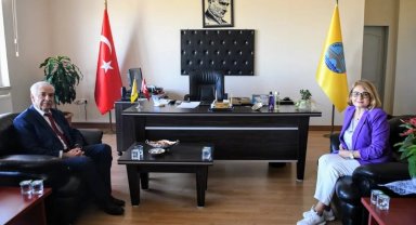 Keşan Belediye Başkanı Mehmet Özcan'dan İlknur Kumkale'ye ziyaret