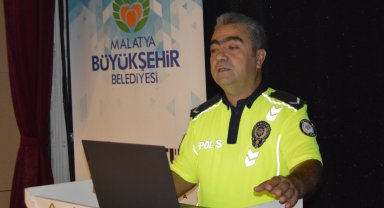 Malatya'da sürücülere trafik eğitimi