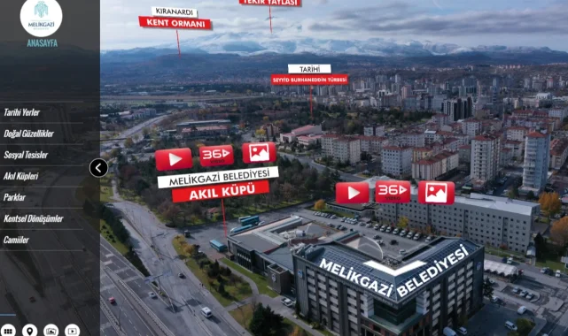 "Melikgazi 360" ile Melikgazi'yi keşfetmek çok kolay