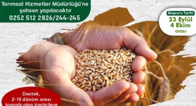 Milas Belediyesi'nden çiftçilere tohum desteği sağlanacak