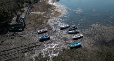 Sapanca Gölü'nün son hali böyle görüntülendi