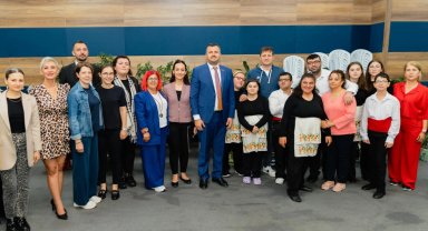 Saray'da Başkan Taşyasan'dan özel çocuklara moral