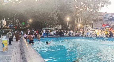 Süs havuzunda tehlikeli oyun