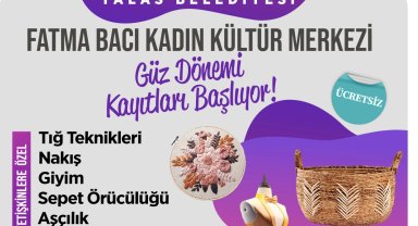 Talas'ta kadın mesleki eğitim kursları başlıyor