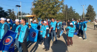 Tes-İş üyelerinden İpsala'da eylem