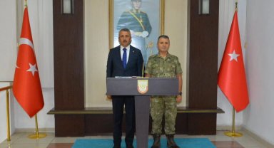 Vali Yunus Sezer'den Tuğgeneral Gürcan  Sezengöz'e ziyaret