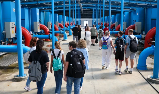 Yabancı öğretmen ve öğrenciler SASKİ'nin modern tesislerinde ağırlandı