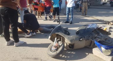 Adıyaman'da otomobil ile motosiklet çarpıştı: İki kişi hafif yaralandı