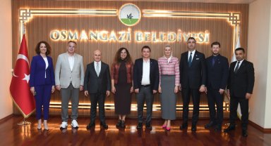 Başkan Aydın, belediye başkanlarını ağırladı