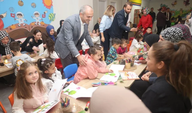 Başkan Çiftçi, 'ilk masal kitabım' atölyesine katıldı