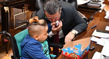 Başkan Genç'e özel ziyaret