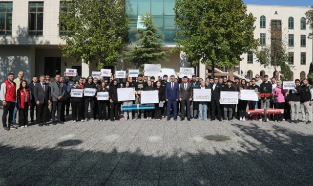 BTÜ öğrencilerinden TUSAŞ'a yapılan terör saldırısına tepki
