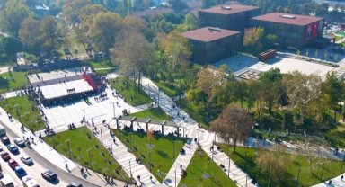 Bursa İnegöl'de yeni meydanda ilk tören yapıldı