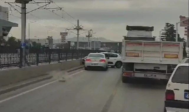 Bursa'da trafiği felç eden kaza