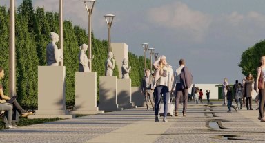 Büyükşehir Sağlık Emekçileri Anıtı Bölgesi'ne yeni bir çehre kazandırıyor