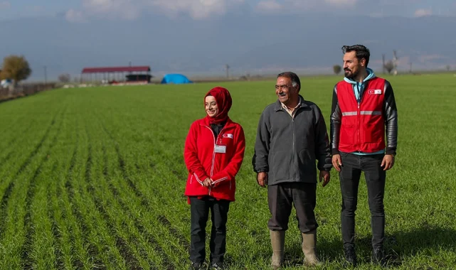 Depremden etkilenen çiftçiler Kızılay'dan 70.8 milyon destek