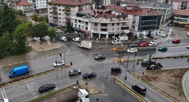 Düzce'de Fiskobirlik Kavşağı yeniden açıldı