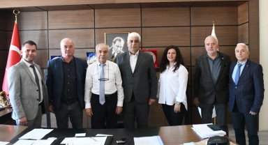 Edirne Keşan'da TÜMBEL-SEN'den Başkan Özcan'a ziyaret