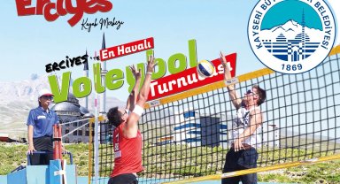 Erciyes'te en havalı voleybol turnuvası