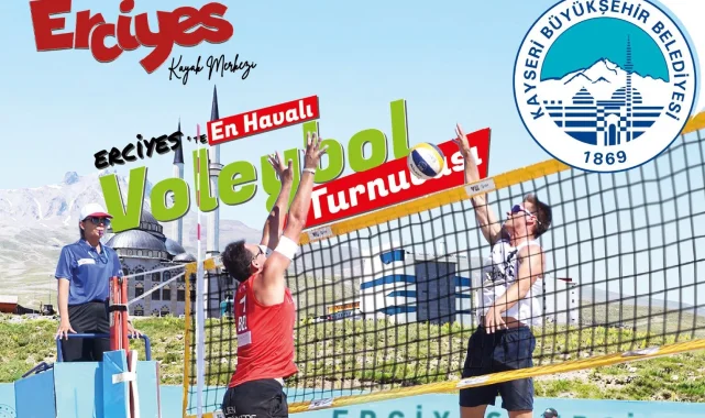 Erciyes'te en havalı voleybol turnuvası