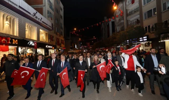İnegöl'de Cumhuriyetin 101. yılı coşkusu
