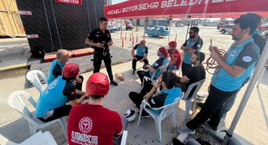 İtfaiyeden UMKE'ye iple erişim eğitimi