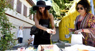 Kaleiçi sokakları sanatla renklendi