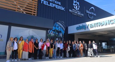 Kocaeli'de kadın muhtarların teleferik gezisi