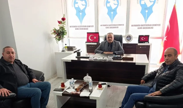 Mesut Demir ve İsrafil Avcı'dan Ağrı'da OGC Genel Başkanı Aydın'a ziyaret