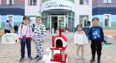 Minik ellerden can dostları için büyük iş