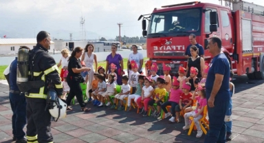 Minik öğrenciler ‘İtfaiye’yi keşfetti