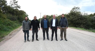 Şahmelek ve Doğla'da yol çalışmaları tamamlandı