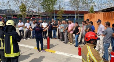 Yahya Kaptan site yönetimine İtfaiyeden eğitim