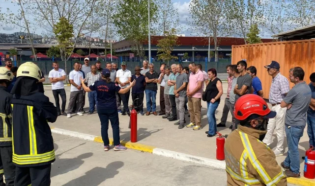Yahya Kaptan site yönetimine İtfaiyeden eğitim