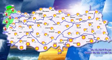 Yurtta bugün Pazar havası nasıl?