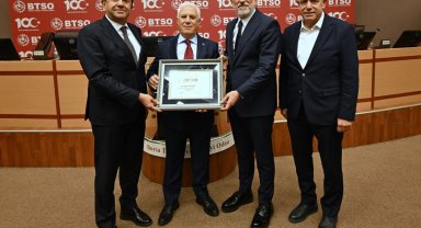 Başkan Mustafa Bozbey, BTSO'nun konuğu oldu