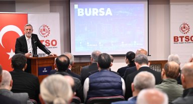 BTSO Başkanı İbrahim Burkay Tarihi Çarşı ve Hanlar Bölgesi Üyeleriyle Buluştu