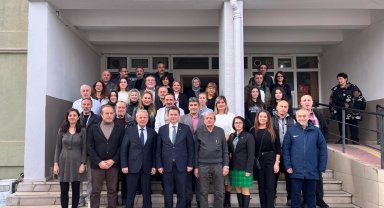 Bursa Osmangazi'de Başkan Aydın'dan öğretmenlere ziyaret