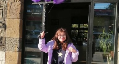 Bursa'da minik Nehir'e renkli doğum günü