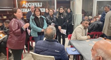 Diyarbakır kahvehanelerinde kadına şiddete karşı broşür