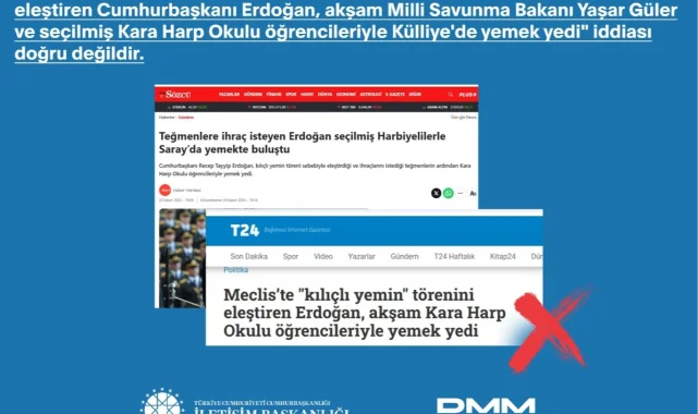İletişim: İddialara konu olan program yemek değil törendir